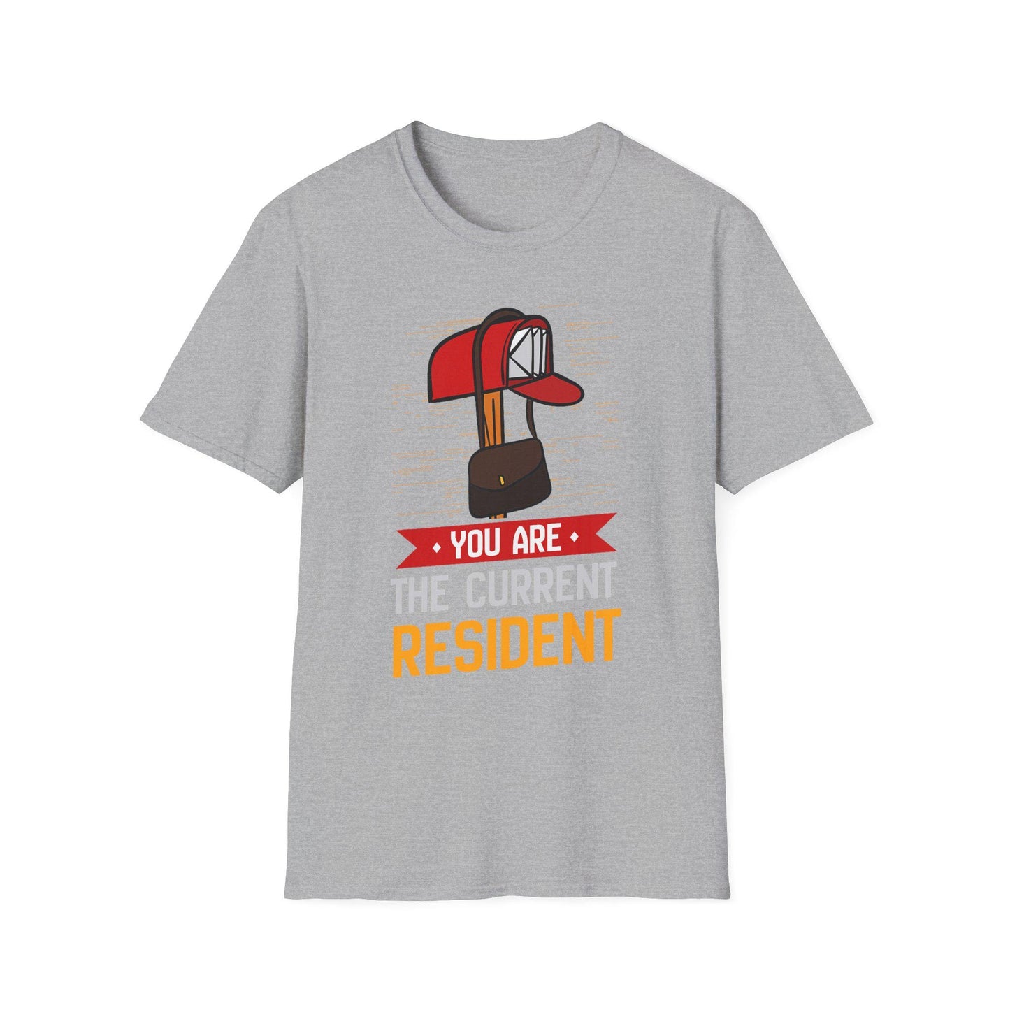 Current Resident T-Shirt, Fun Gift for, Mail Carrier, Rural Carrier, Unisex Softstyle Tee, Casual Wear, Home Decor Enthusiast, Housewarming