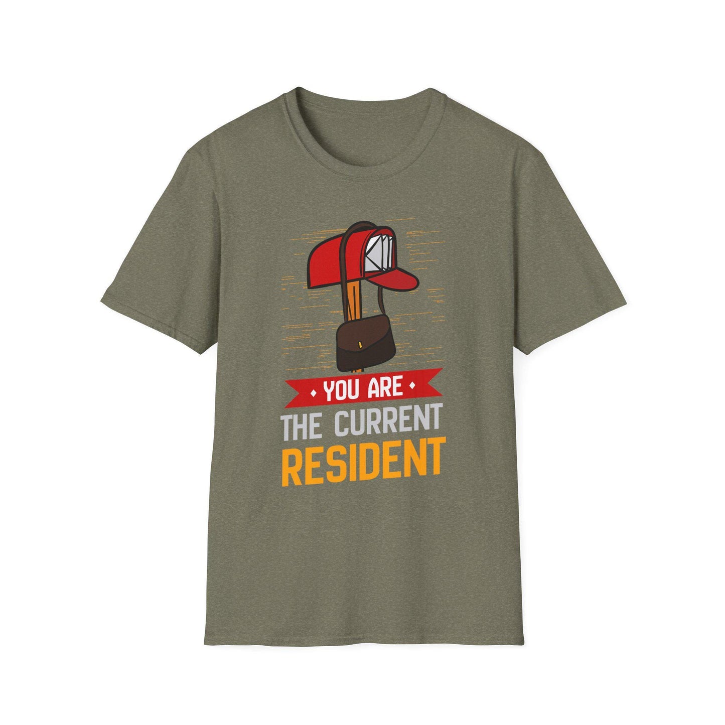 Current Resident T-Shirt, Fun Gift for, Mail Carrier, Rural Carrier, Unisex Softstyle Tee, Casual Wear, Home Decor Enthusiast, Housewarming