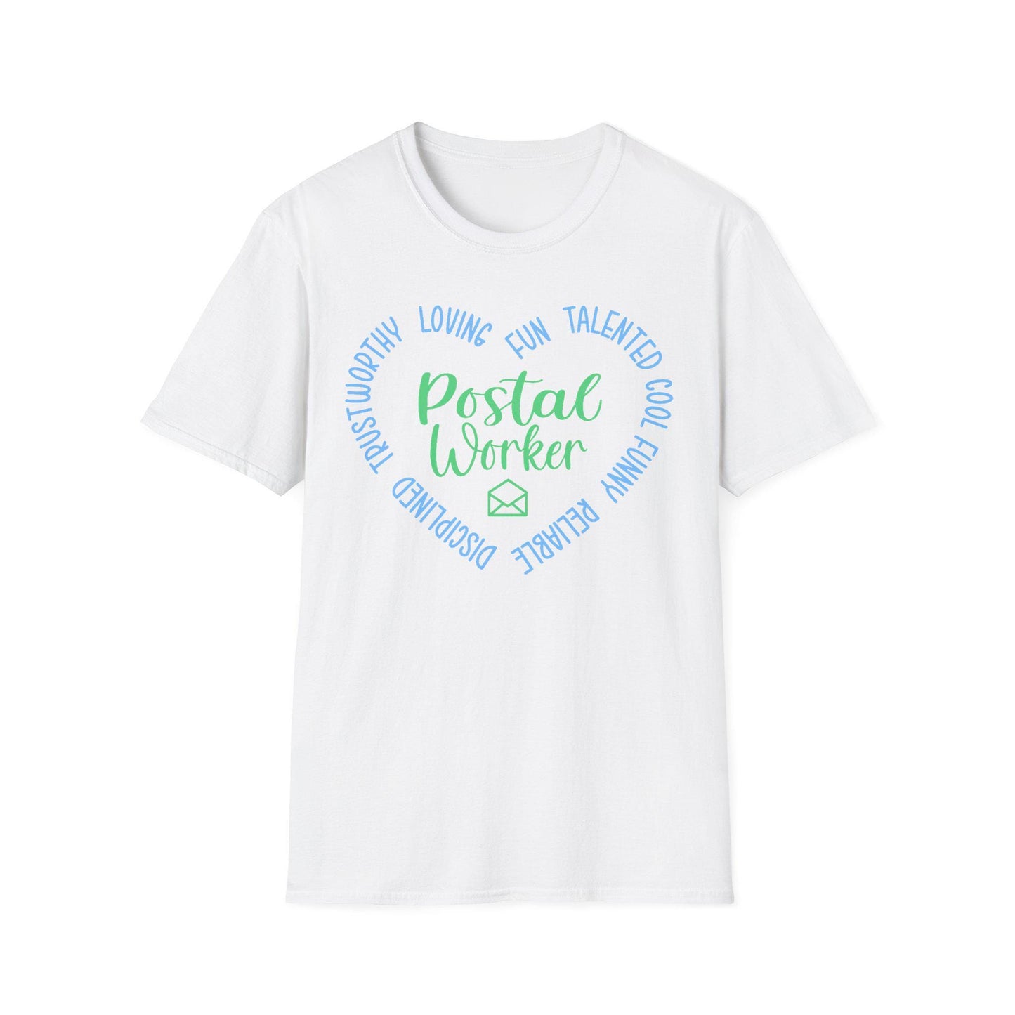 Postal Worker Appreciation T-Shirt, Softstyle Tee for Mail Carriers, Gift for Letter Deliverers, Holiday Apparel, Fun Postal Worker Shirt