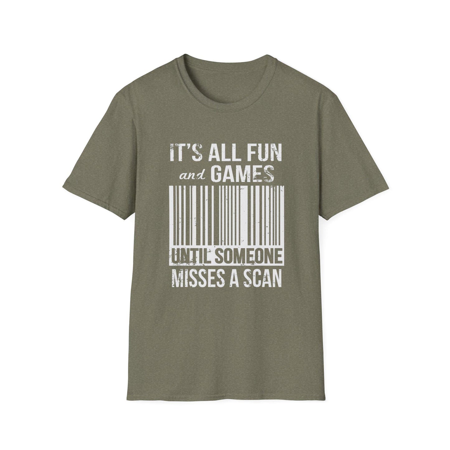 Humorous Mail Carrier Barcode T-Shirt, Fun Apparel for Postal Workers, Perfect Gift for Mail Carriers, Gifts for Friends.