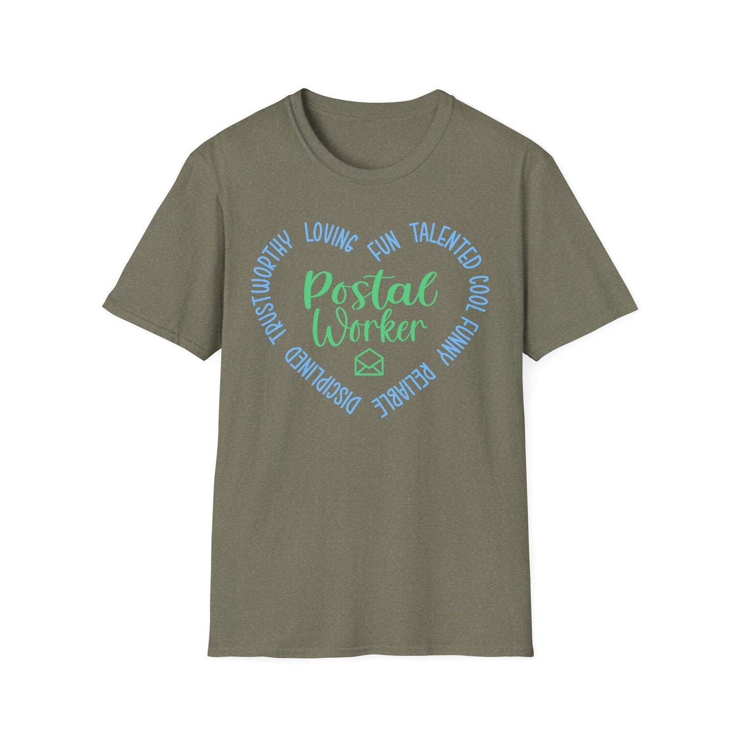 Postal Worker Appreciation T-Shirt, Softstyle Tee for Mail Carriers, Gift for Letter Deliverers, Holiday Apparel, Fun Postal Worker Shirt