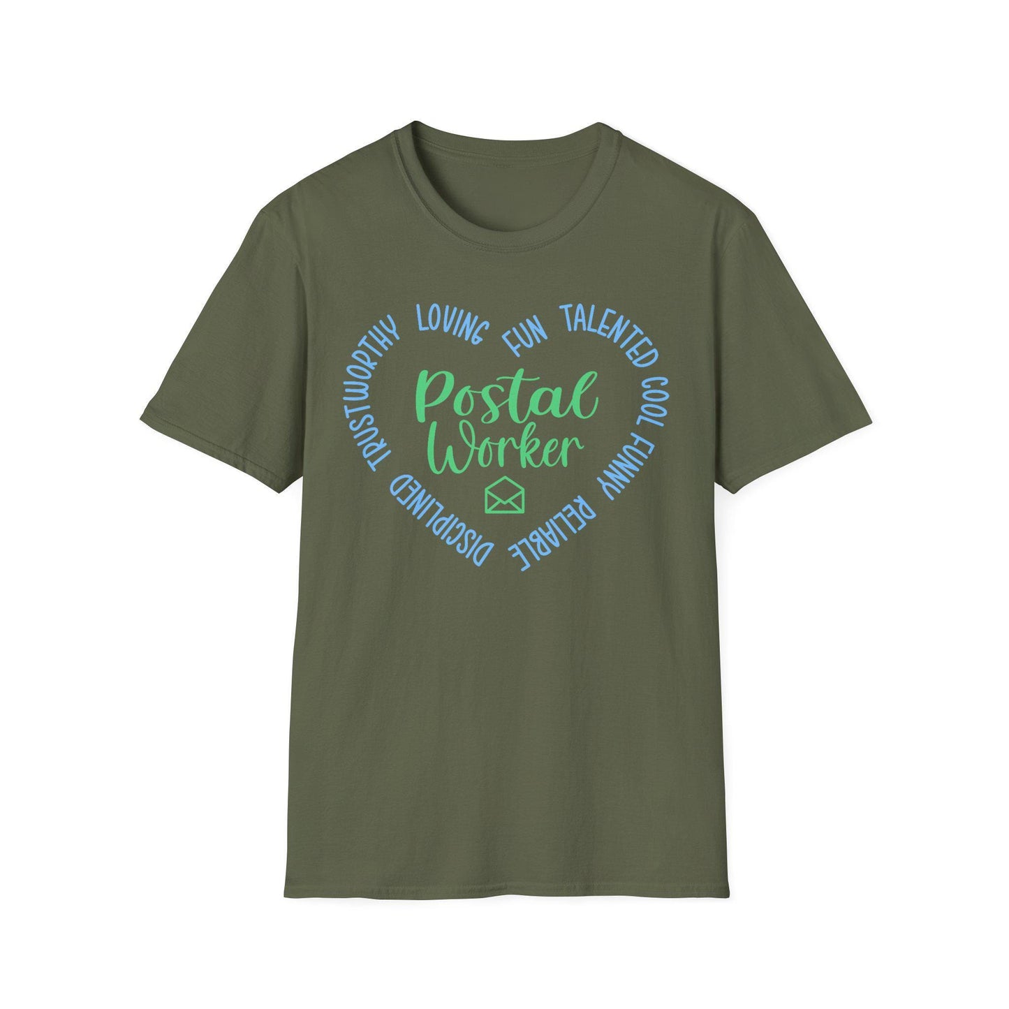 Postal Worker Appreciation T-Shirt, Softstyle Tee for Mail Carriers, Gift for Letter Deliverers, Holiday Apparel, Fun Postal Worker Shirt