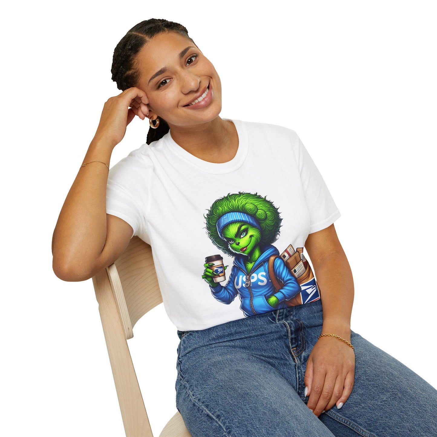 Alien USPS Delivery T-Shirt - Perfect for Post Office Workers, Funny Gift for Delivery Enthusiasts, Quirky Casual Wear, Unique Postal