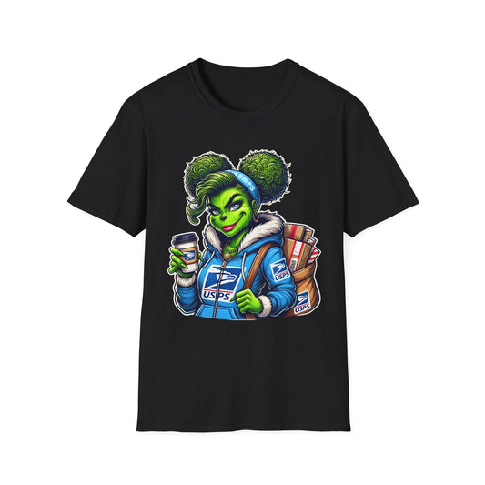 Funny USPS Delivery T-Shirt, Cute Postal Worker Gift, Unisex Softstyle Tee for Holidays, Great for Mail Carriers, We Deliver for You