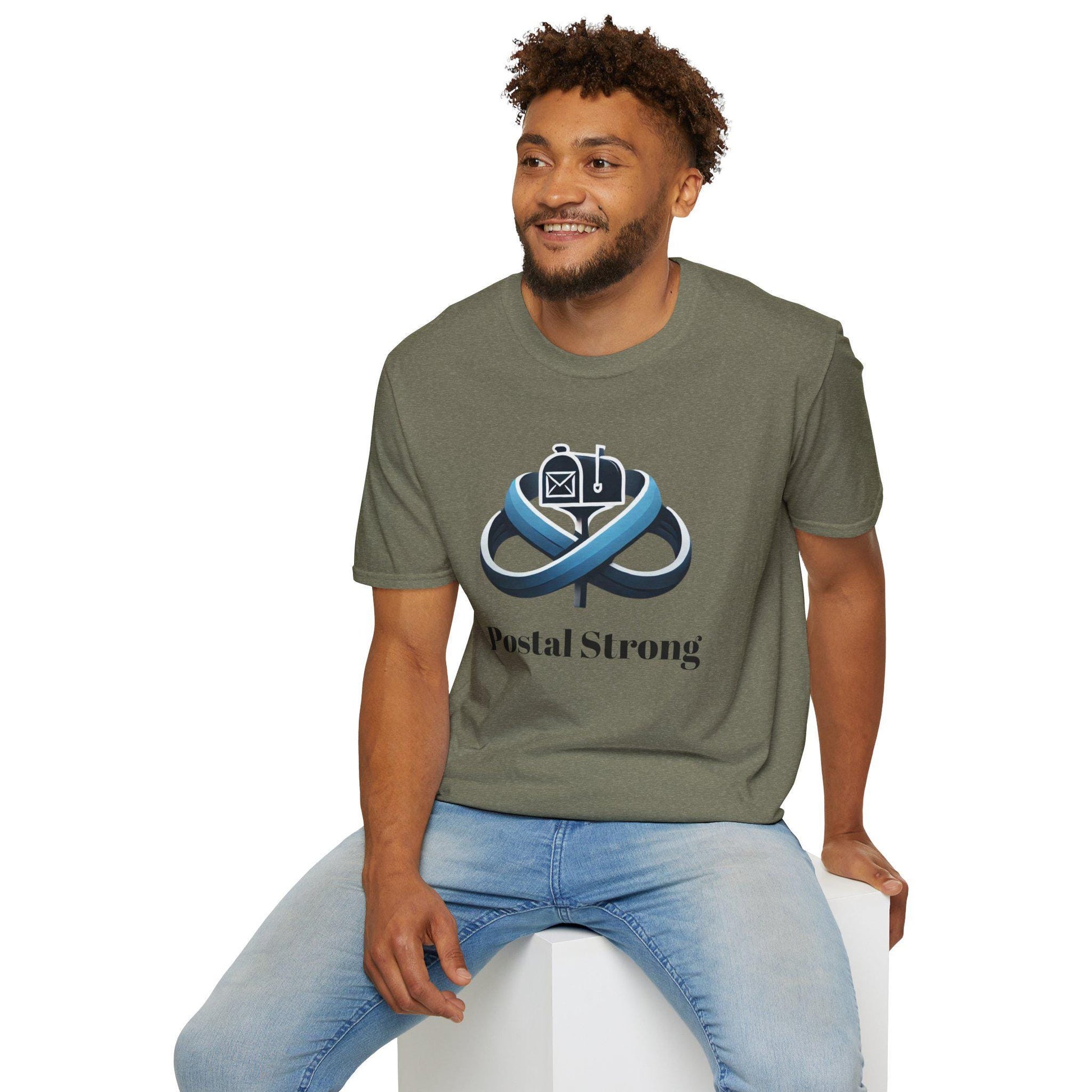 Postal Strong Unisex Softstyle T-Shirt, Postal Worker Gift, Delivery Appreciation Tee, Support Postal Staff, Unique Postal Service Shirt,
