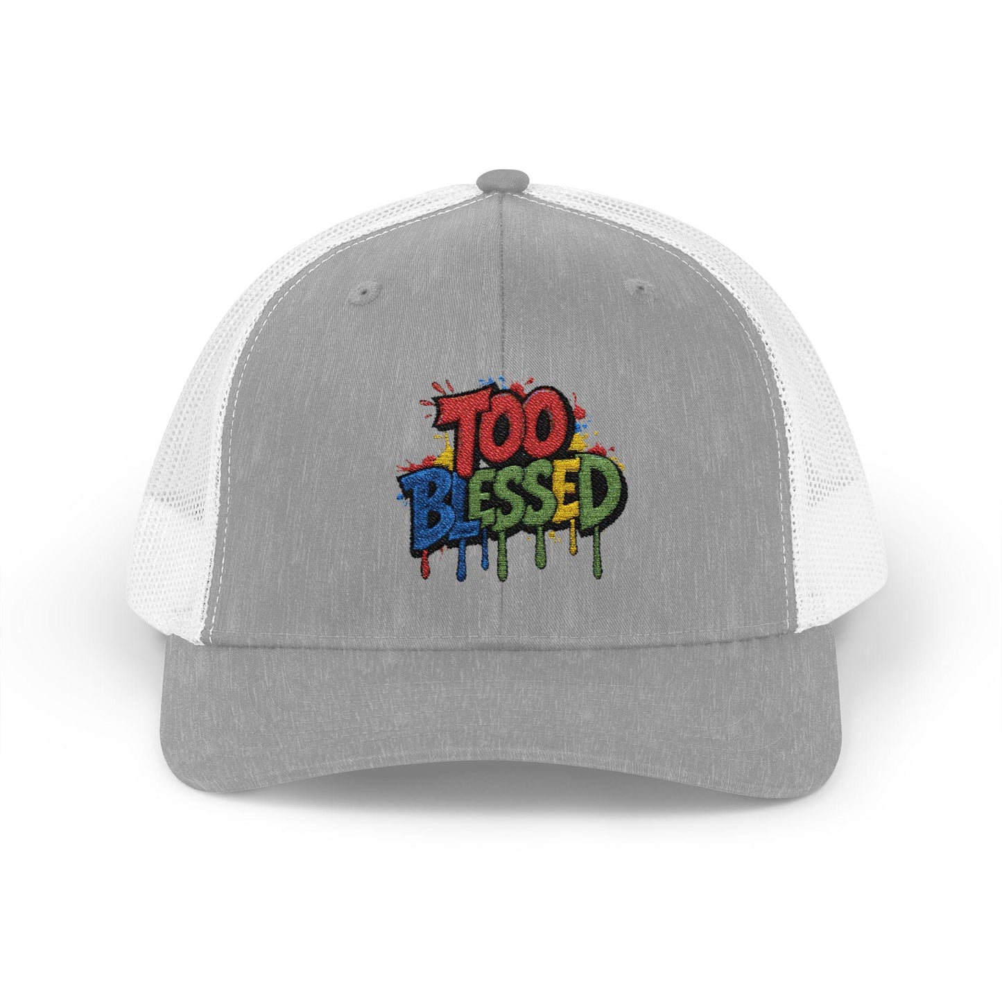 Too Blessed Snapback Trucker Cap, Trendy Hat, Faith-Inspired Fashion, Perfect for Gifting, Casual Wear, Summer Festivals