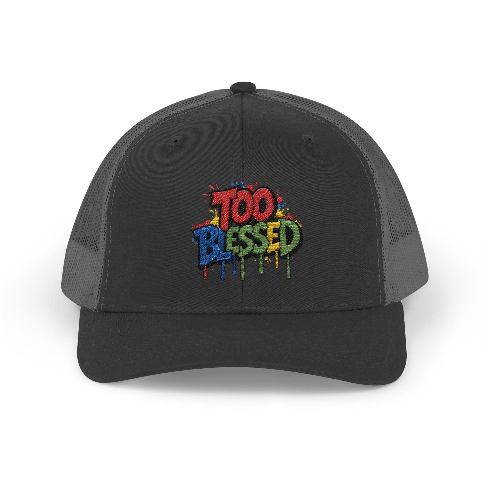 Too Blessed Snapback Trucker Cap, Trendy Hat, Faith-Inspired Fashion, Perfect for Gifting, Casual Wear, Summer Festivals