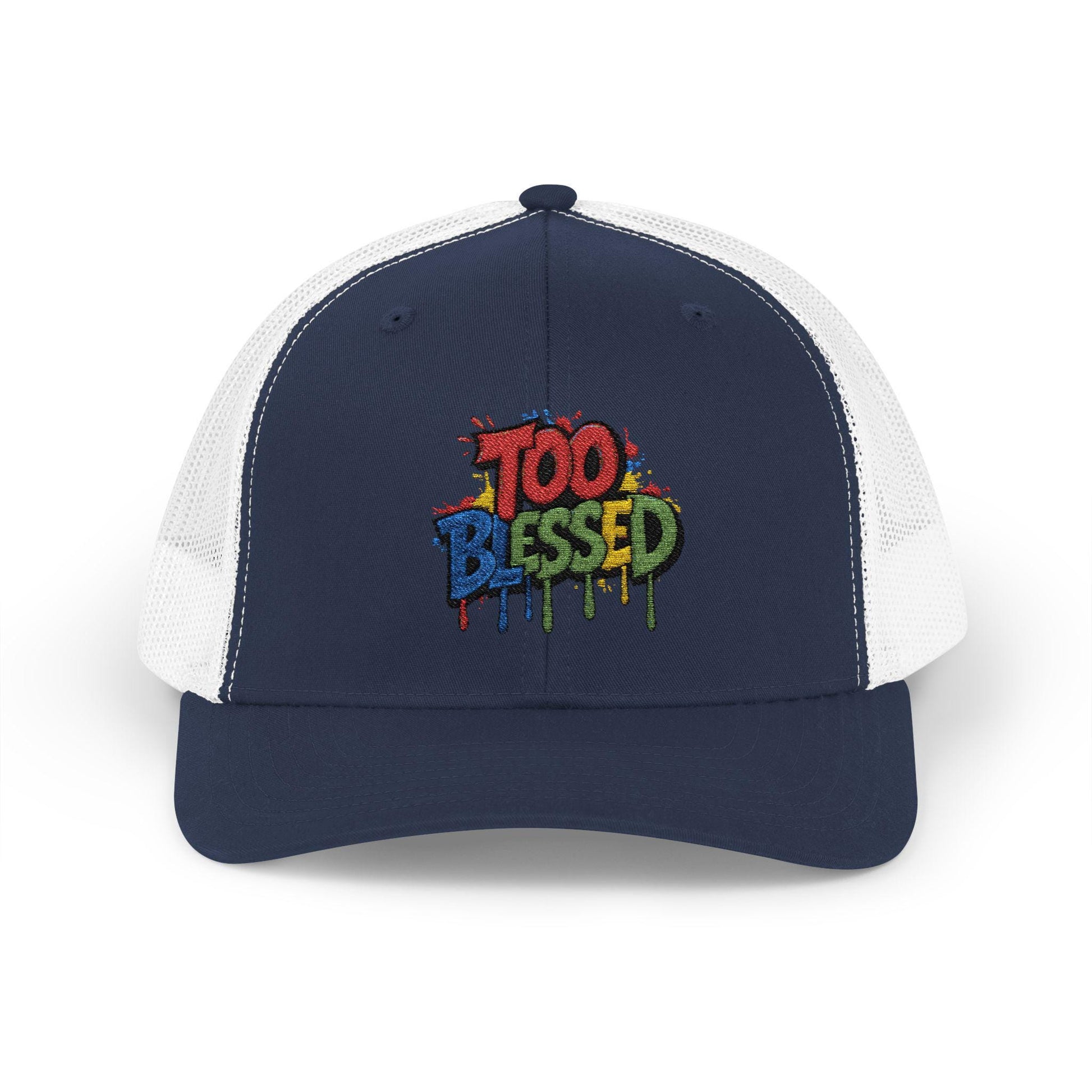 Too Blessed Snapback Trucker Cap, Trendy Hat, Faith-Inspired Fashion, Perfect for Gifting, Casual Wear, Summer Festivals
