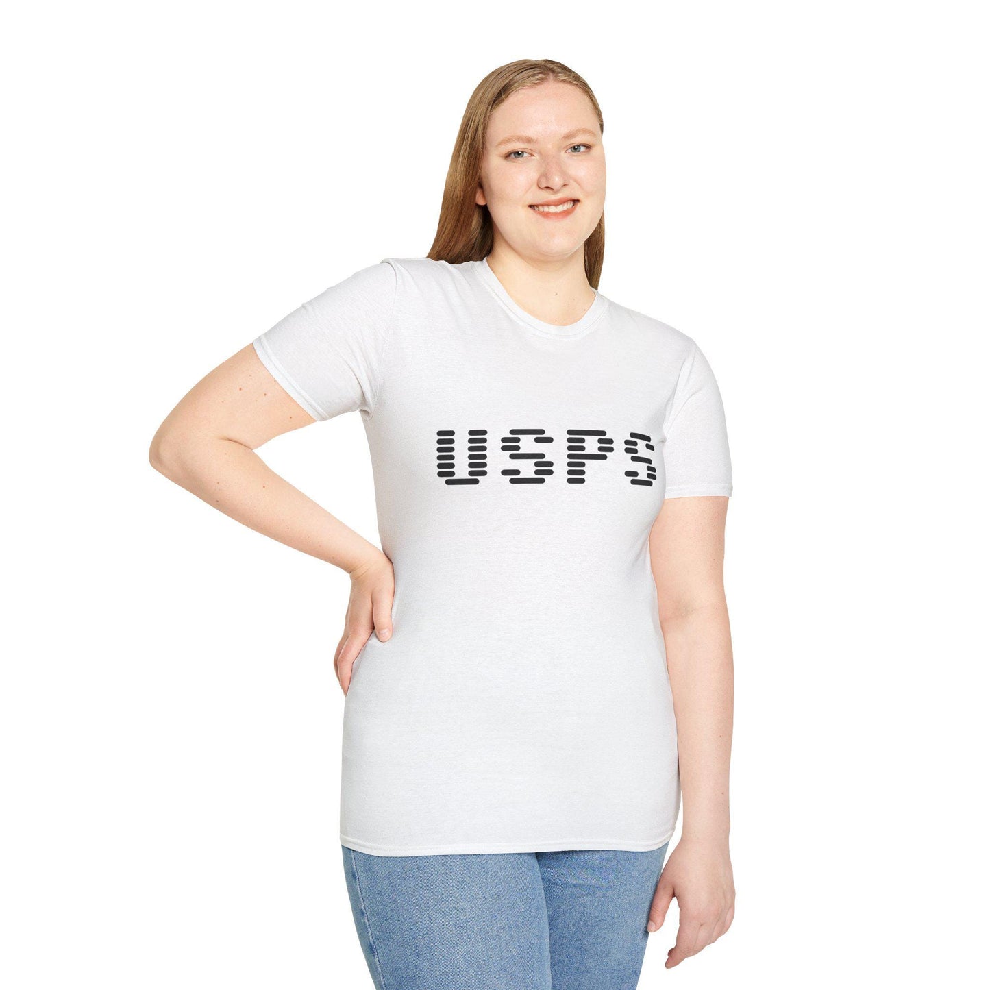 Unisex Softstyle T-Shirt: USPS Delivery Vibe, Perfect for Postal Workers, Funny Gift Idea, Casual Wear, Delivery Days, Holidays