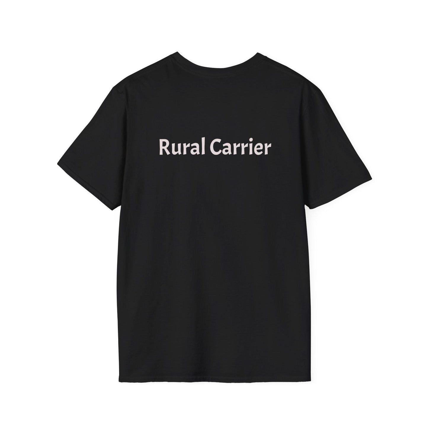 Vintage-Inspired Rural Carrier T-Shirt, Softstyle Tee, Perfect for Postal Workers, Gift for Mail Carriers, Casual Wear, Retro Vibe, Fun