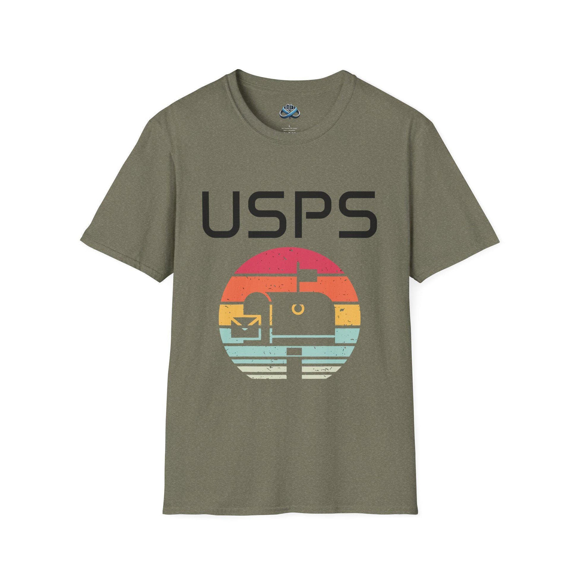 Vintage USPS Unisex Softstyle T-Shirt, Postal Service Shirt, Gift for Mail Carrier, Retro USPS Tee, Casual Outfits, Birthday Gift