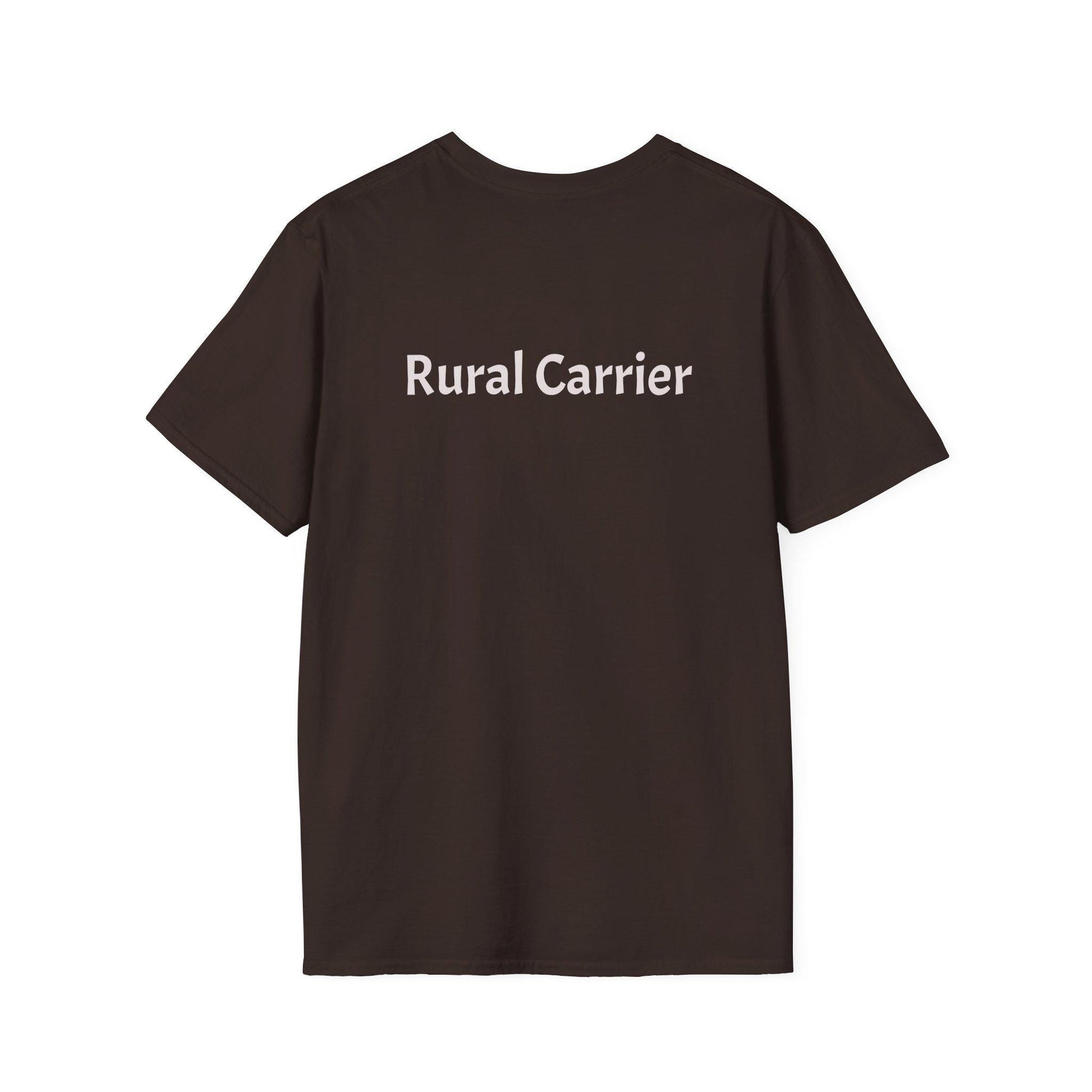 Vintage-Inspired Rural Carrier T-Shirt, Softstyle Tee, Perfect for Postal Workers, Gift for Mail Carriers, Casual Wear, Retro Vibe, Fun