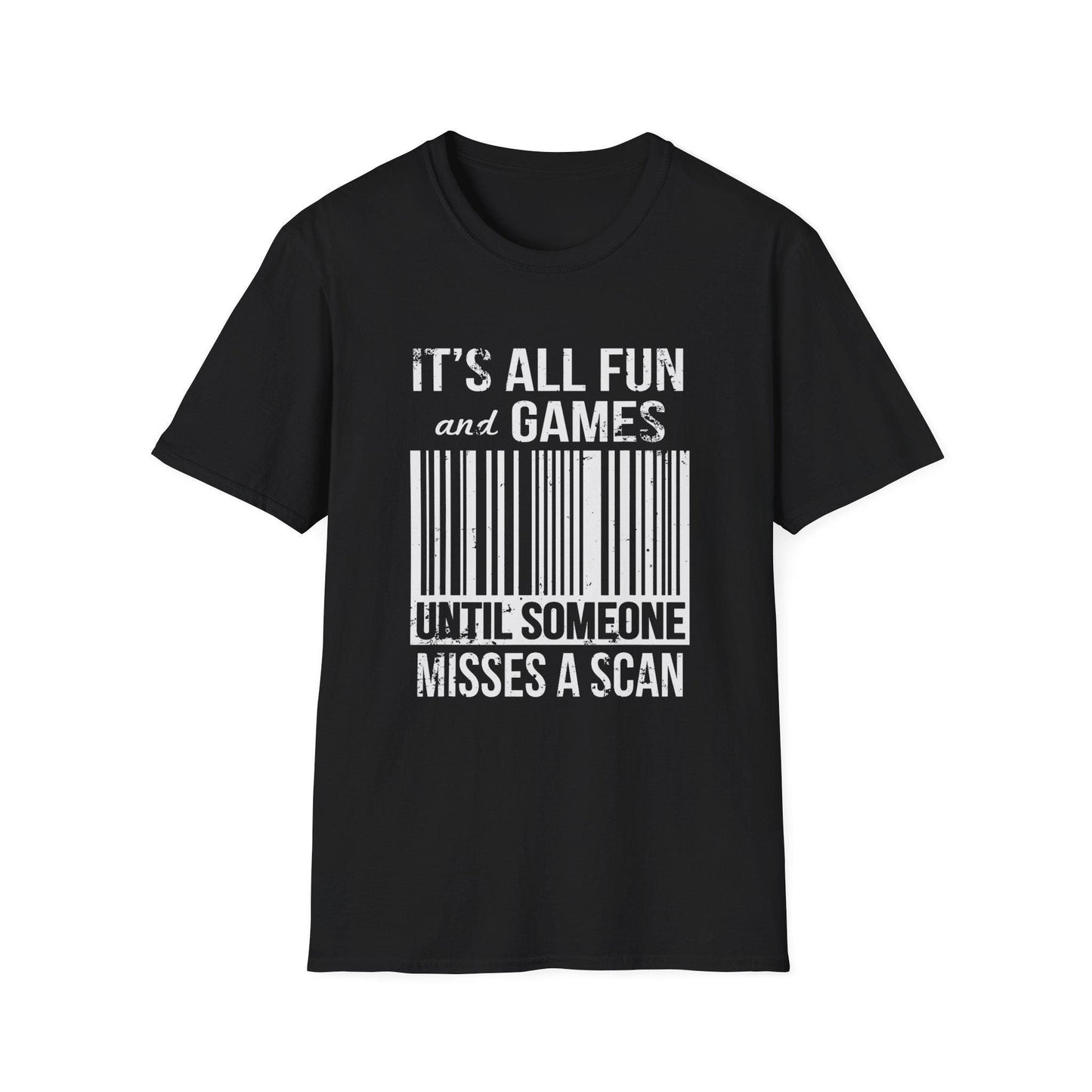 Humorous Mail Carrier Barcode T-Shirt, Fun Apparel for Postal Workers, Perfect Gift for Mail Carriers, Gifts for Friends.