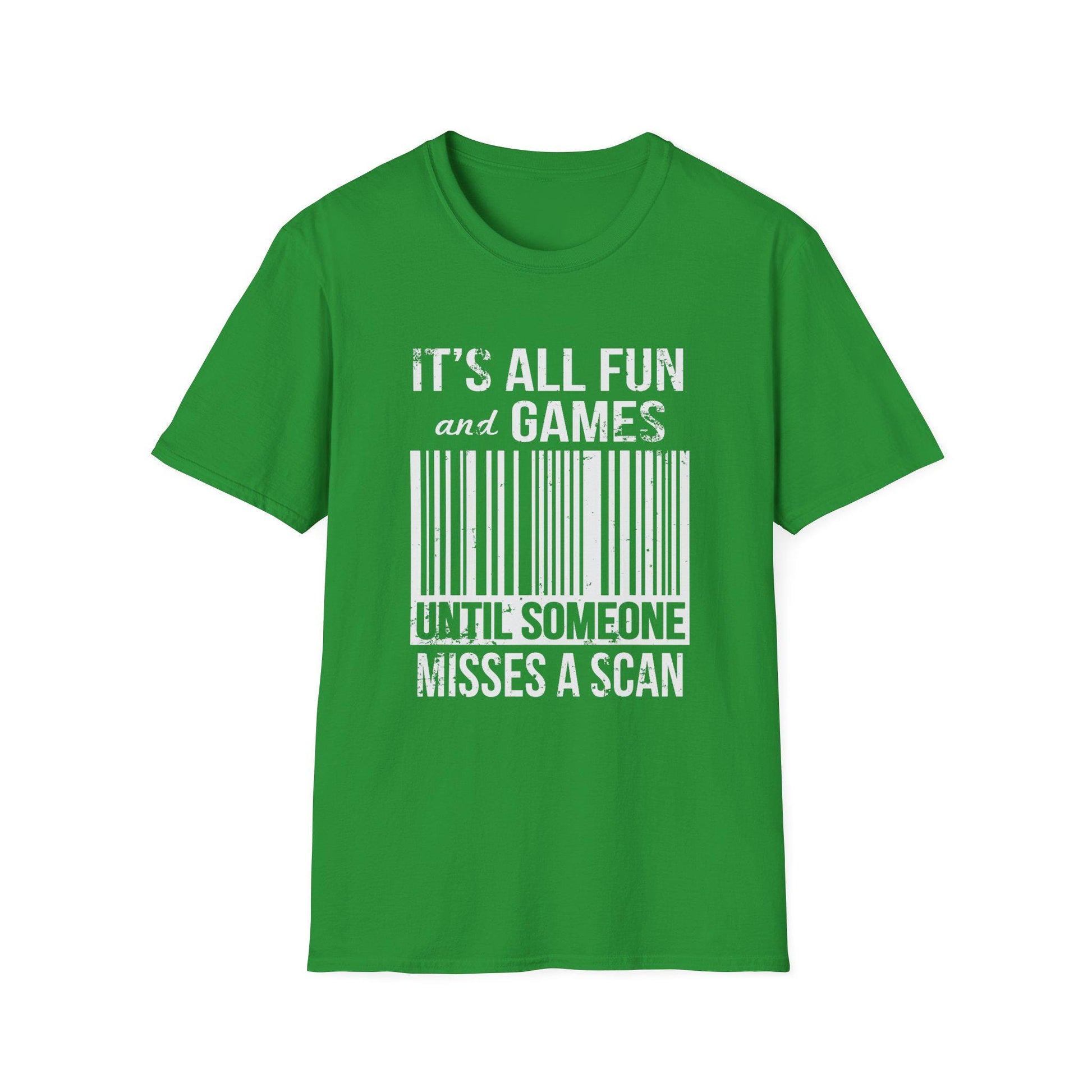 Humorous Mail Carrier Barcode T-Shirt, Fun Apparel for Postal Workers, Perfect Gift for Mail Carriers, Gifts for Friends.