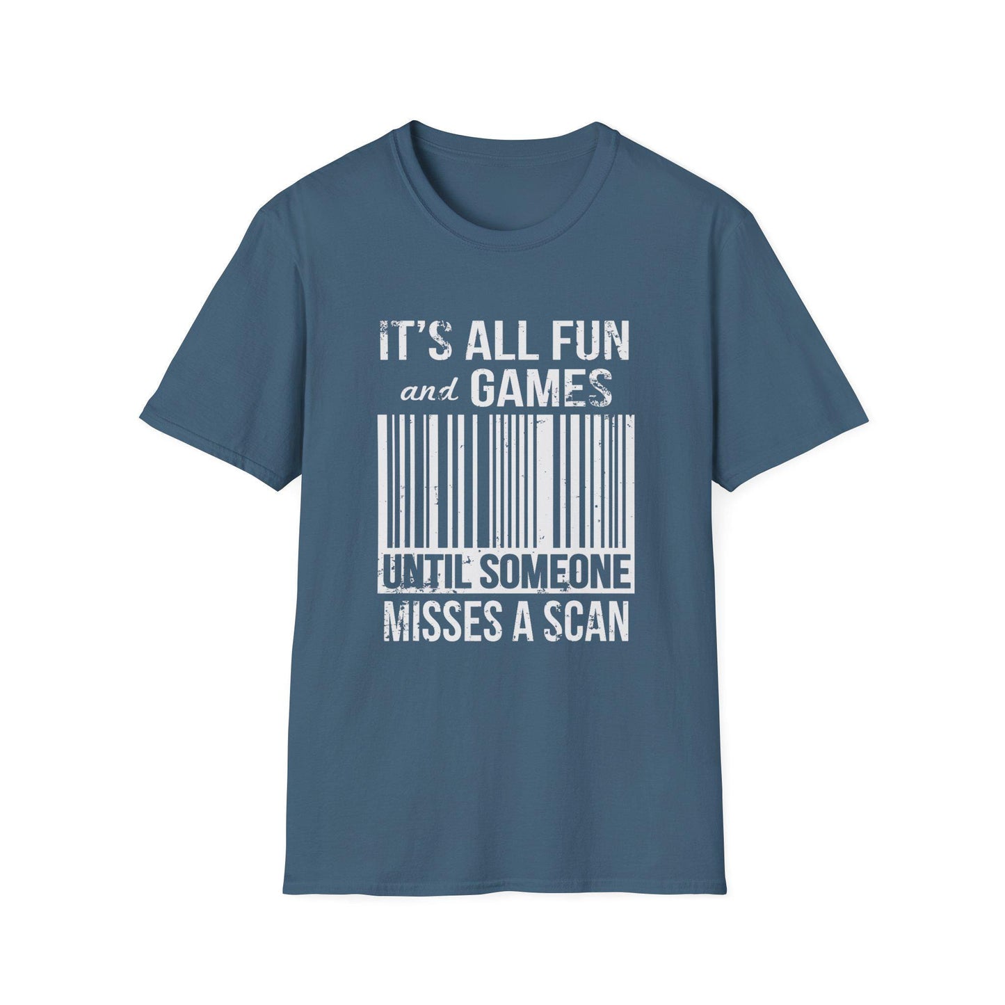 Humorous Mail Carrier Barcode T-Shirt, Fun Apparel for Postal Workers, Perfect Gift for Mail Carriers, Gifts for Friends.