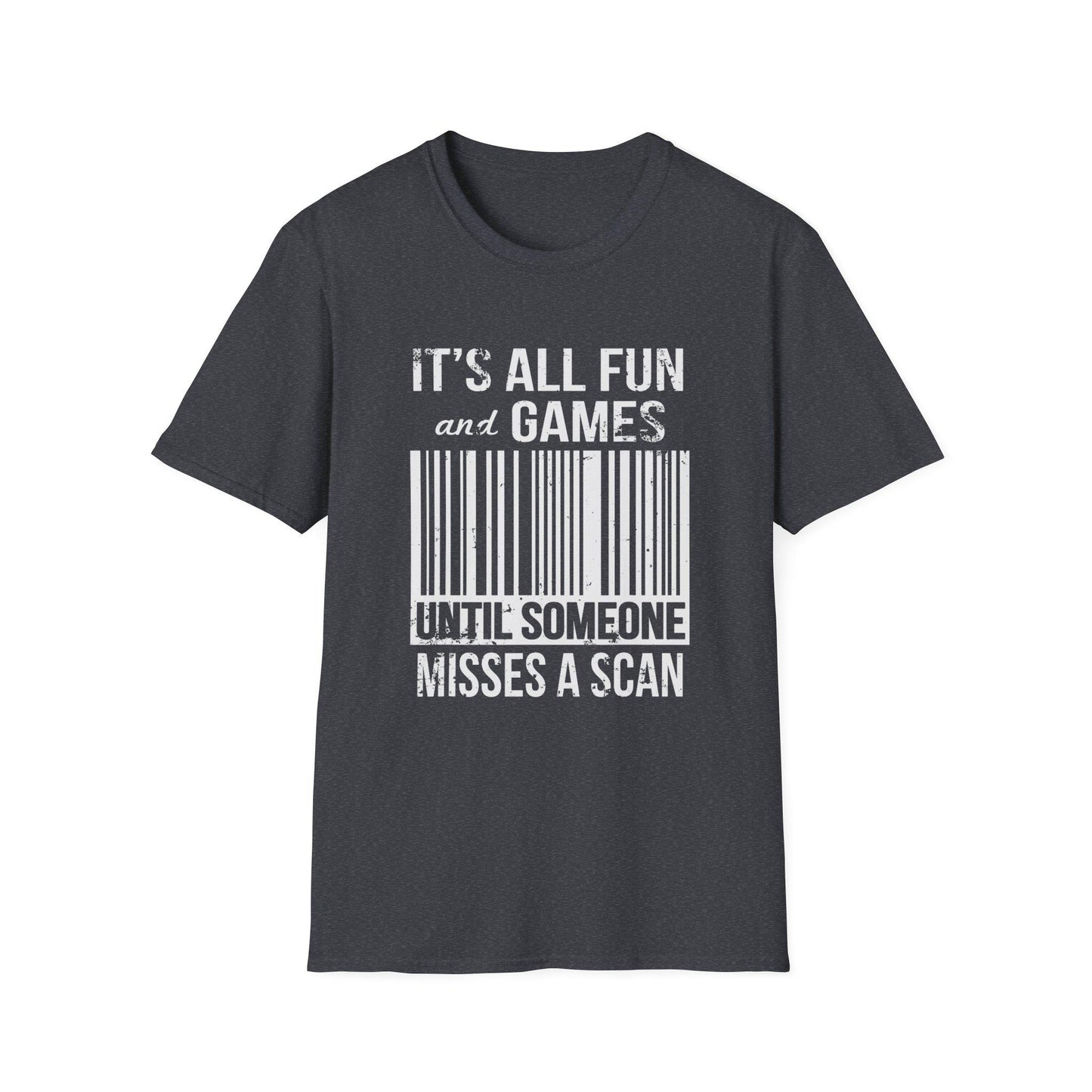 Humorous Mail Carrier Barcode T-Shirt, Fun Apparel for Postal Workers, Perfect Gift for Mail Carriers, Gifts for Friends.