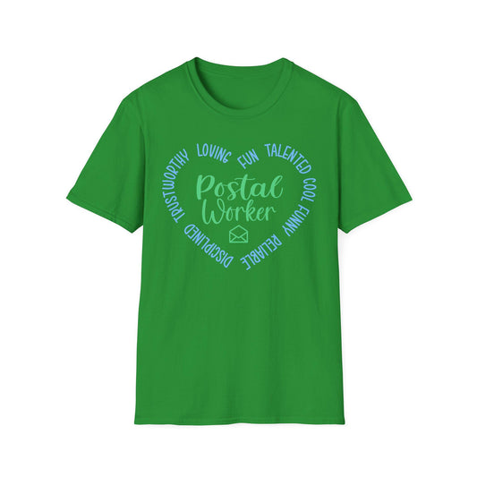 Postal Worker Appreciation T-Shirt, Softstyle Tee for Mail Carriers, Gift for Letter Deliverers, Holiday Apparel, Fun Postal Worker Shirt
