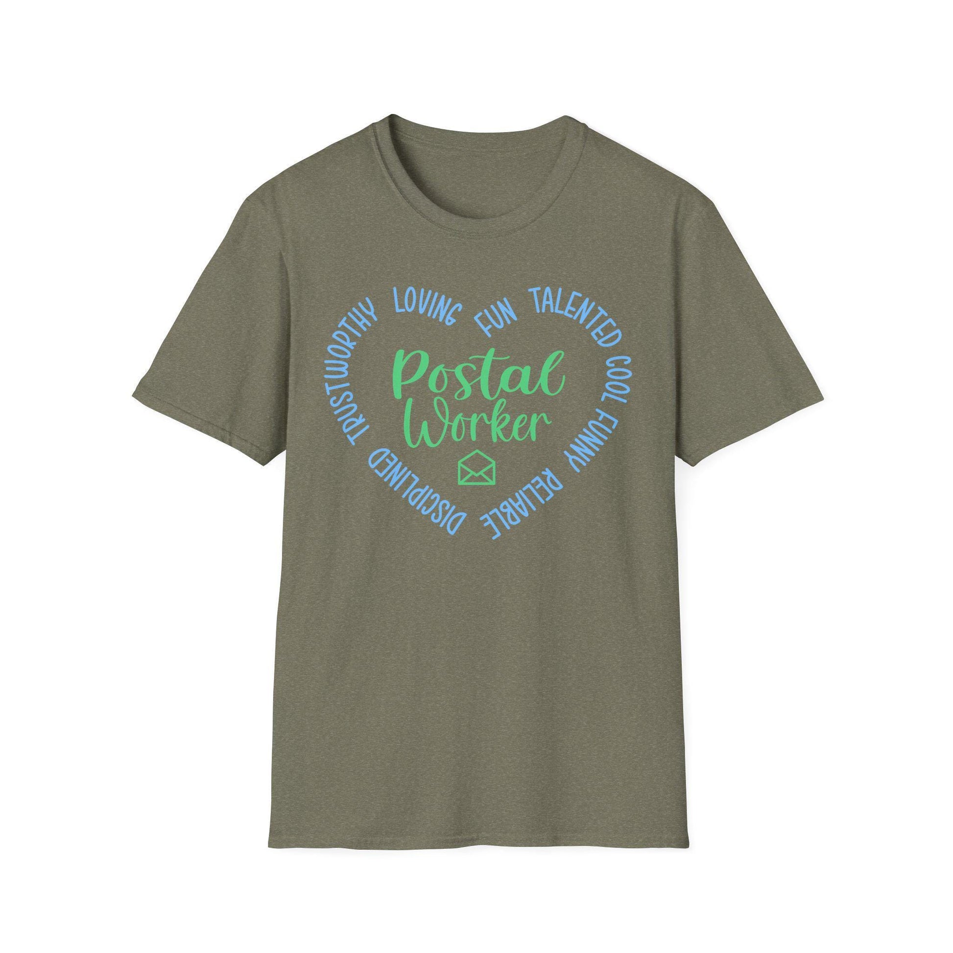 Postal Worker Appreciation T-Shirt, Softstyle Tee for Mail Carriers, Gift for Letter Deliverers, Holiday Apparel, Fun Postal Worker Shirt