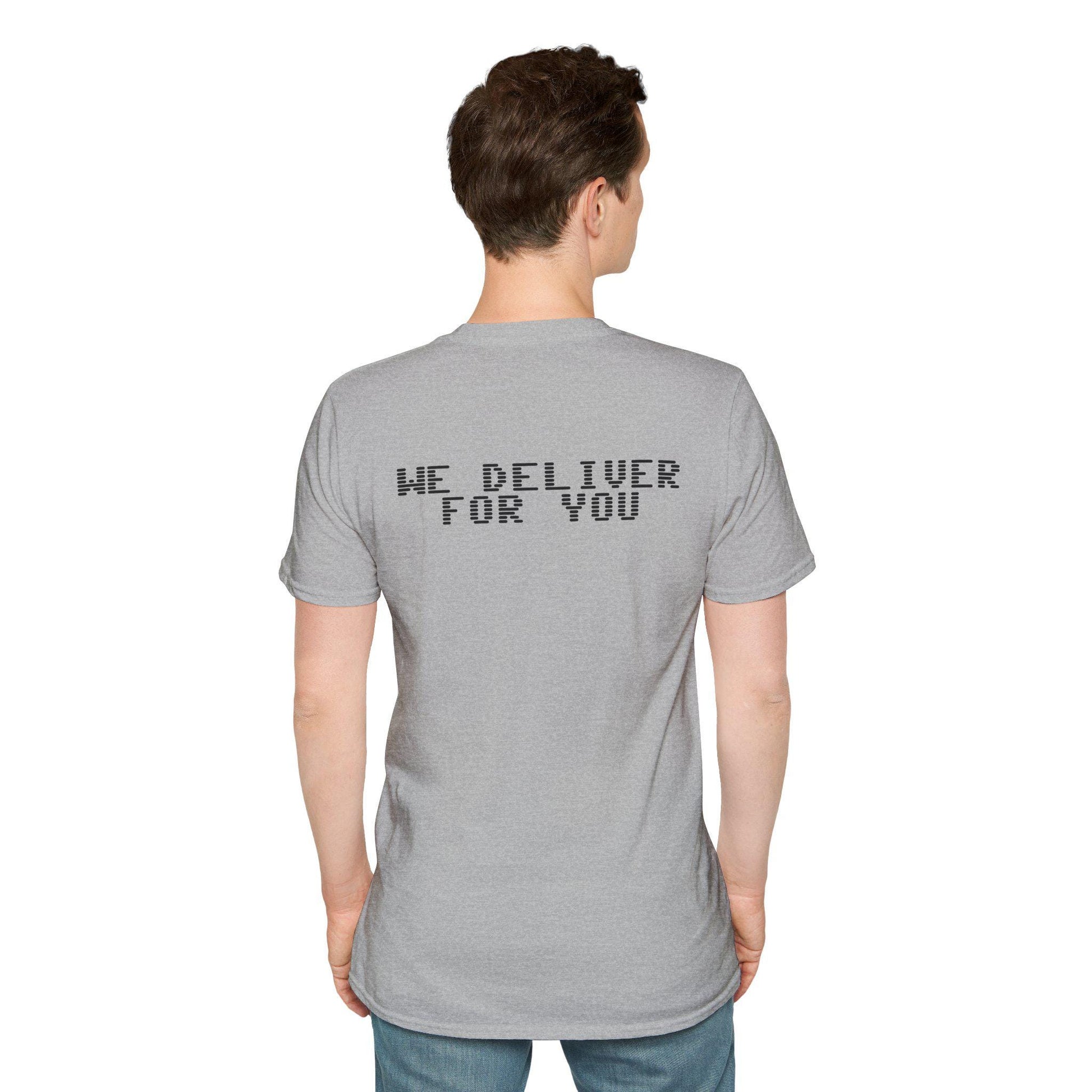 Unisex Softstyle T-Shirt: USPS Delivery Vibe, Perfect for Postal Workers, Funny Gift Idea, Casual Wear, Delivery Days, Holidays