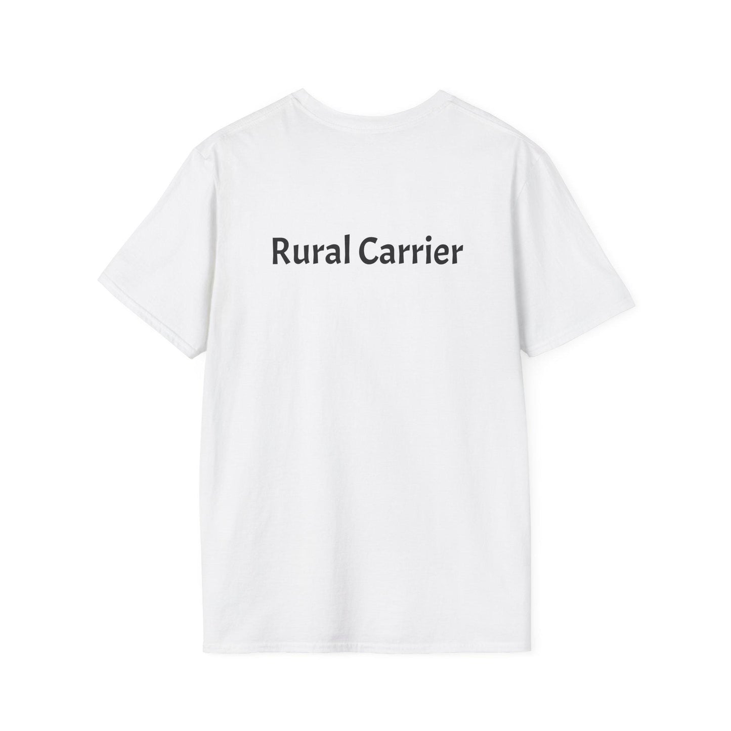 Vintage-Inspired Rural Carrier T-Shirt, Softstyle Tee, Perfect for Postal Workers, Gift for Mail Carriers, Casual Wear, Retro Vibe, Fun