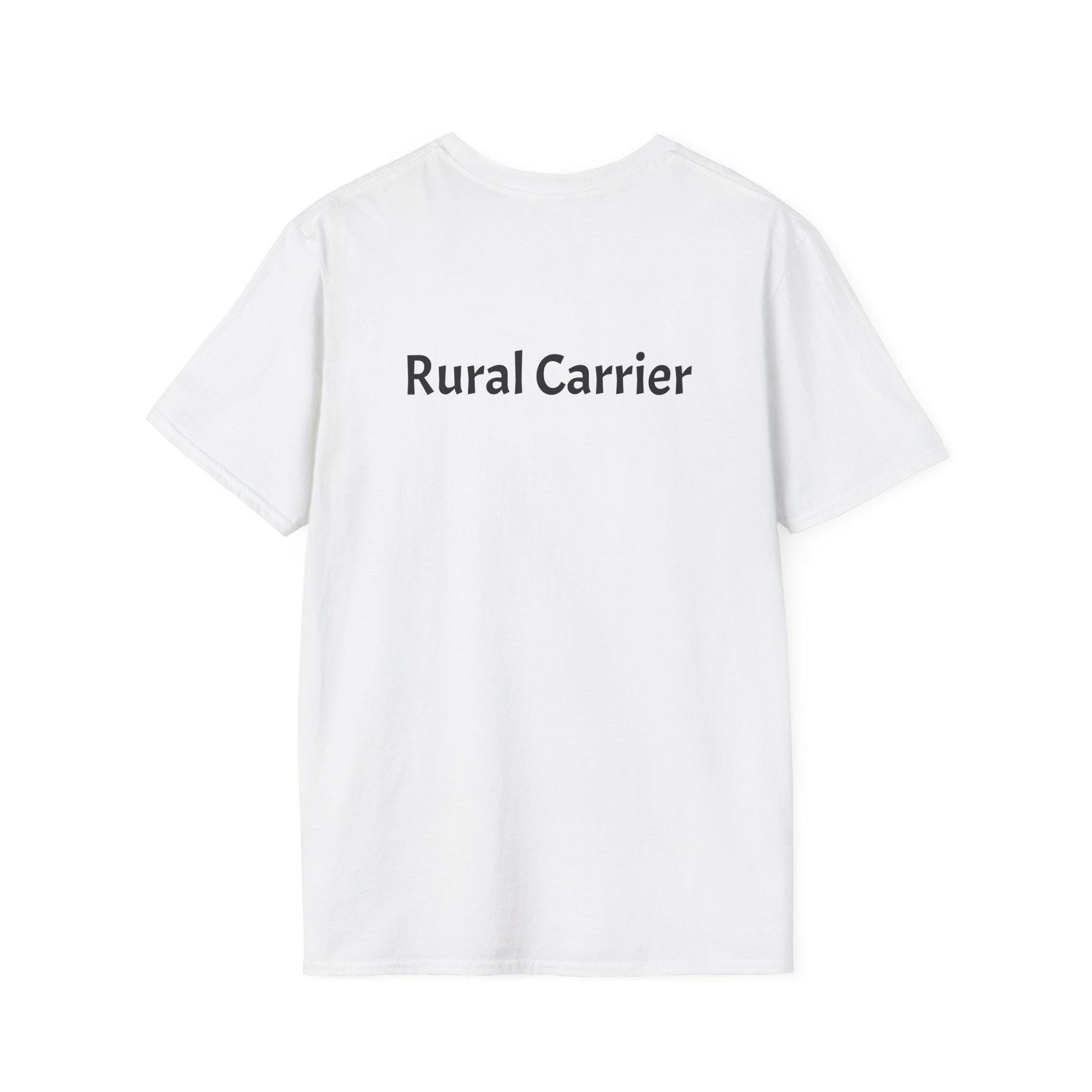 Vintage-Inspired Rural Carrier T-Shirt, Softstyle Tee, Perfect for Postal Workers, Gift for Mail Carriers, Casual Wear, Retro Vibe, Fun