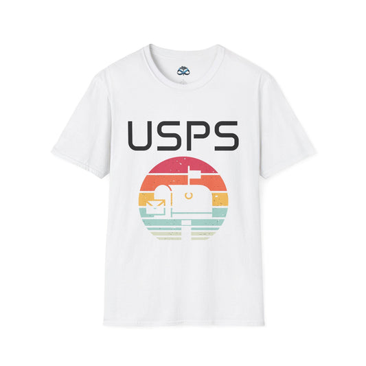 Vintage USPS Unisex Softstyle T-Shirt, Postal Service Shirt, Gift for Mail Carrier, Retro USPS Tee, Casual Outfits, Birthday Gift
