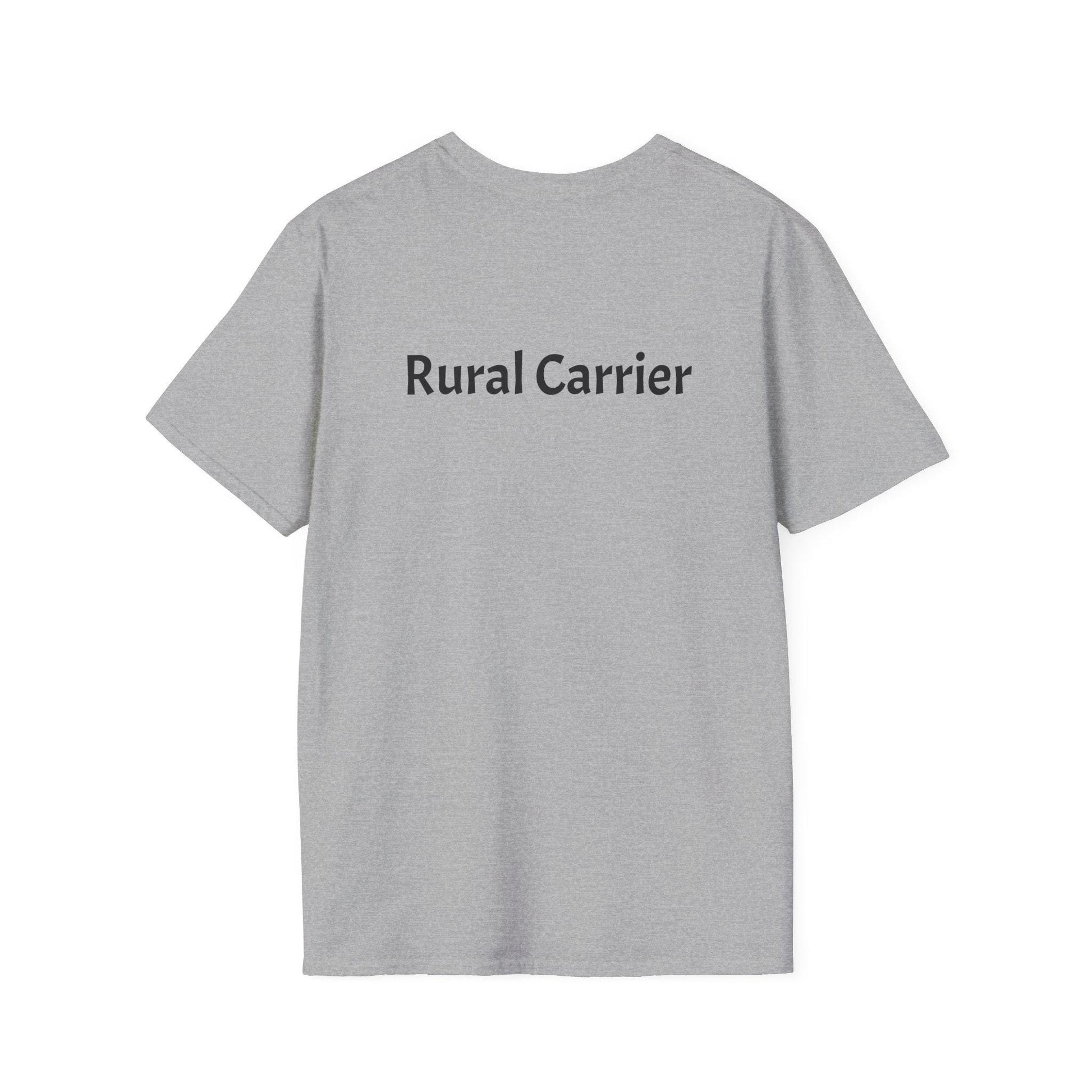 Vintage-Inspired Rural Carrier T-Shirt, Softstyle Tee, Perfect for Postal Workers, Gift for Mail Carriers, Casual Wear, Retro Vibe, Fun