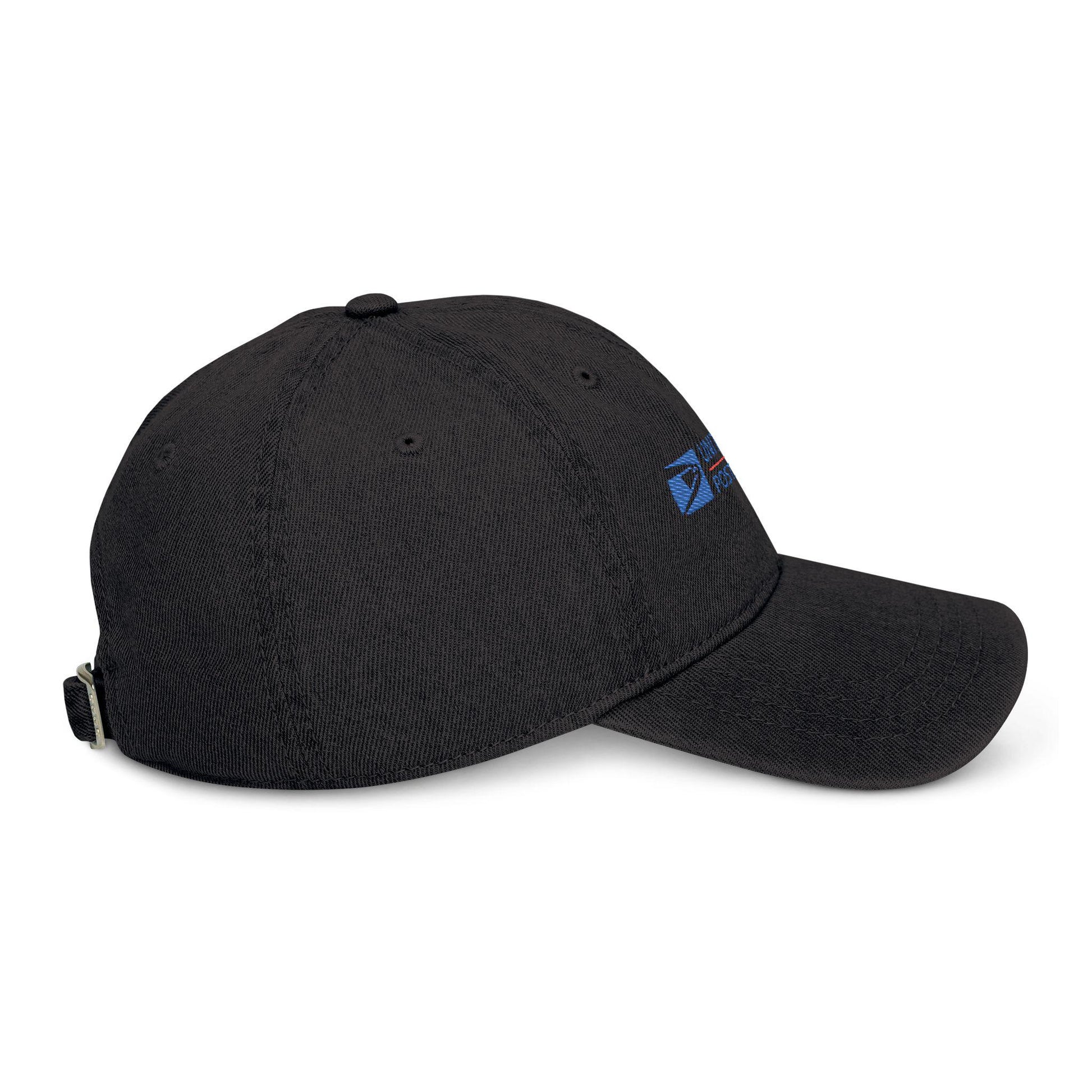 USPS Embroidered Denim Hat, Stylish Cap for Postal Workers, Casual Outfit Accessory, Gift for Delivery Enthusiasts, Adjustable Baseball Hat