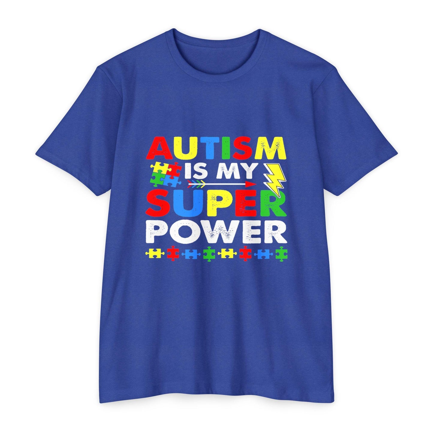 USPS Support Of Autism Awareness Superpower T-shirt, Unisex Jersey Tee for Advocates, Gifts for Special Needs Families, Autism Support